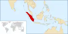 Sumatra region in Indonesia
KNOLocation of airport in Sumatra