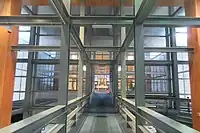 陳列館內的結構柱樑