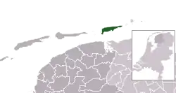 Location of Schiermonnikoog