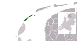 Location of Vlieland