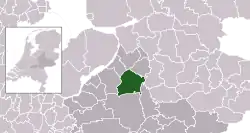 Highlighted position of Epe in a municipal map of Gelderland