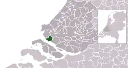 Location of Hellevoetsluis