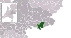 Highlighted position of Oude IJsselstreek in a municipal map of Gelderland