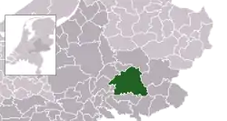 Highlighted position of Bronckhorst in a municipal map of Gelderland