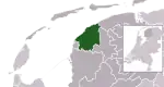 Location of Waadhoeke