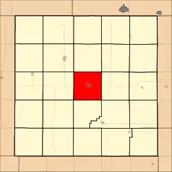 中央鎮區在朱厄爾縣的位置