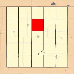 霍姆伍德鎮區在朱厄爾縣的位置