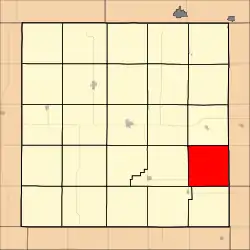 維克斯堡鎮區在朱厄爾縣的位置