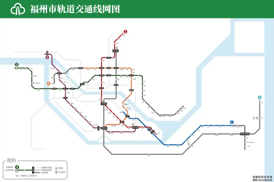 福州地铁线路图