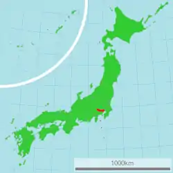 東京都在日本的位置