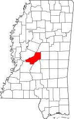 Map of Mississippi highlighting Madison County