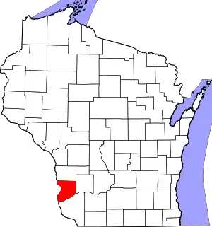 State map highlighting Crawford County