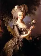 Élisabeth Vigée-Lebrun, Marie Antoinette à la Rose, 1783