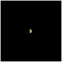 "Half moon" image of Mars