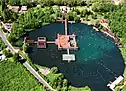 Lake Hévíz from above