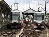 在黑野站的揖斐線車輛（2002年8月）