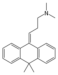 Skeletal formula of melitracen