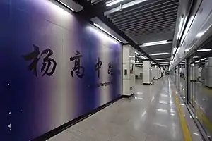 杨高中路站9号线站台