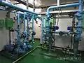 新廠房冷卻水系統，供發電機組的軸承冷卻之用