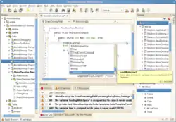 Screenshot of MonoDevelop