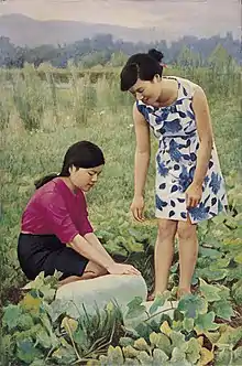 【清晨】Morning In The Melon Field, by Li Mei-shu