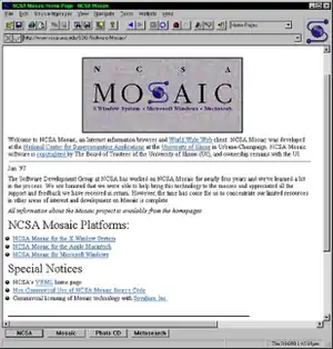 NCSA Mosaic 3.0运行于Windows