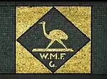 Mosaic with the former logo of WMF, Berlin