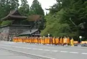 日本高野山比丘背影