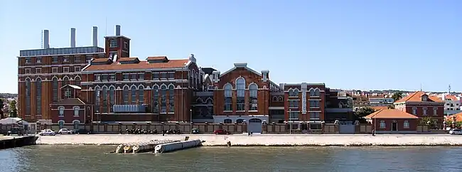 Tejo Power Station, the current Electricity Museum – seen from the Tagus River.