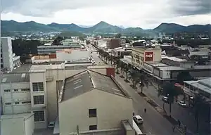 Aerial view of Central Mutare (2001)