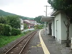 東日本大震災前的月台