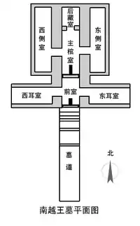 南越王墓平面圖