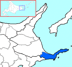 根室市行政區域位置