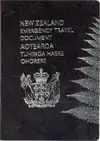 New Zealand Emergency Travel Document cover