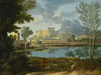 Nicholas Poussin, Landscape in Calm Weather, 1651