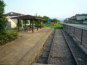 車站遺址變成了公園（2009年8月）