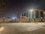 施工中的西安站地铁站北部（2022年2月）