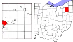 在波蒂奇縣的位置