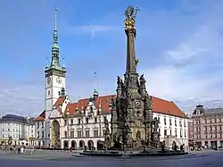 Horní Square – the largest square in Olomouc