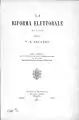 La riforma elettorale, 1883