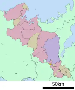 大山崎町位置圖