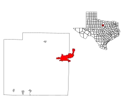 Location within Palo Pinto County and Texas