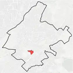 Location within Athens