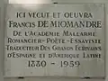 Plaque au no 56.