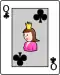 Queen of clubs