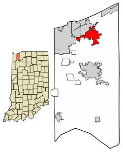 切斯特敦的位置