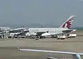 卡塔尔航空的空中巴士A380-800于一号航站楼