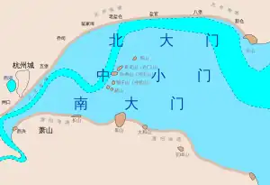 钱塘江河口变迁（澉浦在右上角未畫出）:66