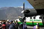 DHC-6型飛機在跑道上