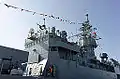 從東三號碼頭仰望蘭陽軍艦艦橋左前方，攝於2014年左營軍港營區開放活動